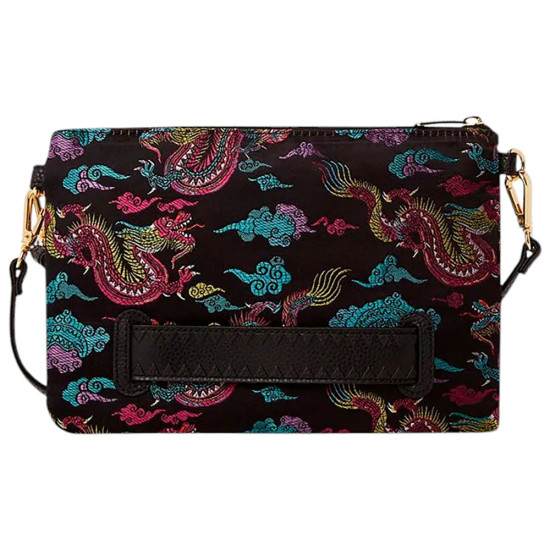 Sprayground Τσαντάκι Embroidered Dragons Cross-Over Clutch